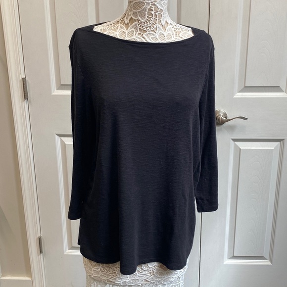 Time and Tru Tops - 🛥 Boat Neck Top (Black)